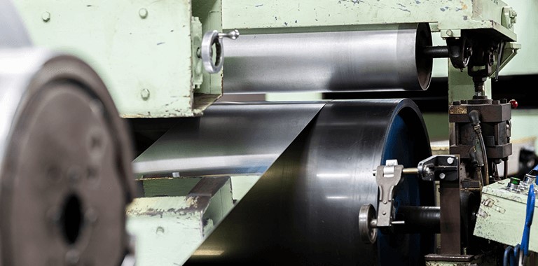 Machinery at EMS rolling out high-quality clad metals for advanced battery production